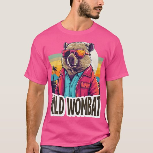 Australian Wombat Funny Marsupial Wombats T-shirt (Voorkant)