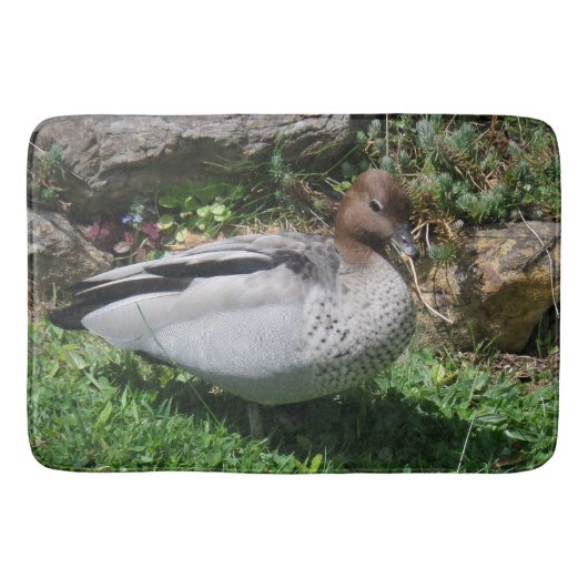 Australian Wood Duck in Tranquil Garden Badmat (Voorkant)