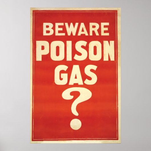 Australian WWI Propaganda Poster  Beware Poison (Voorkant)