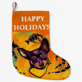 AUSTRALIANSE KELPIE  KLEINE KERSTSOK (Voorkant)