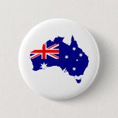 australia's flag ronde button 5,7 cm (Voorkant)