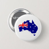 australia's flag ronde button 5,7 cm (Voorkant /achterkant)