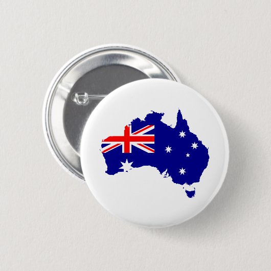 australia's flag ronde button 5,7 cm (Voorkant /achterkant)