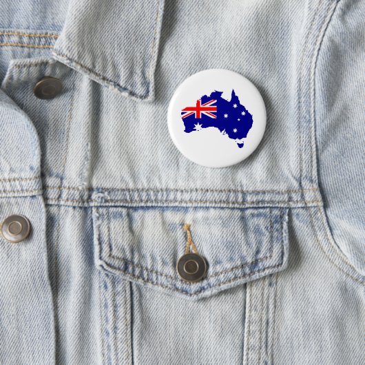australia's flag ronde button 5,7 cm (In situ)