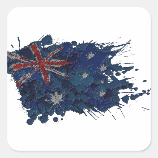 Australië2 Vierkante Sticker (Voorkant)
