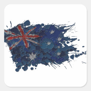 australië2 vierkante sticker