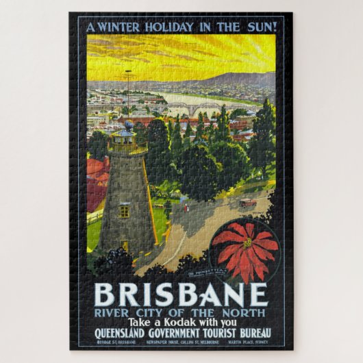 AUSTRALIË 1930S BRISBANE REIZEN POTER LEGPUZZEL (Verticaal)