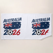 Australië 2026 Voetbalfan Design Vlagkleuren