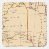 Australië 7 vierkante sticker (Voorkant)