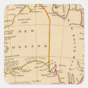 Australië 7 vierkante sticker