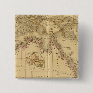 Australië 8 vierkante button 5,1 cm