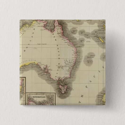 Australië 9 vierkante button 5,1 cm (Voorkant)
