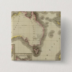 Australië 9 vierkante button 5,1 cm