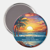 Australië Aangepaste Strandvakantie Magneet (Voorkant / Achterkant)