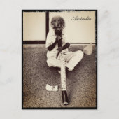 Australië, Aboriginal + Didgeridoo Briefkaart (Voorkant)