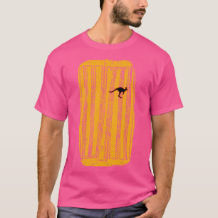Australië Aboriginal Drum Kangoeroe Patroon T-shirt