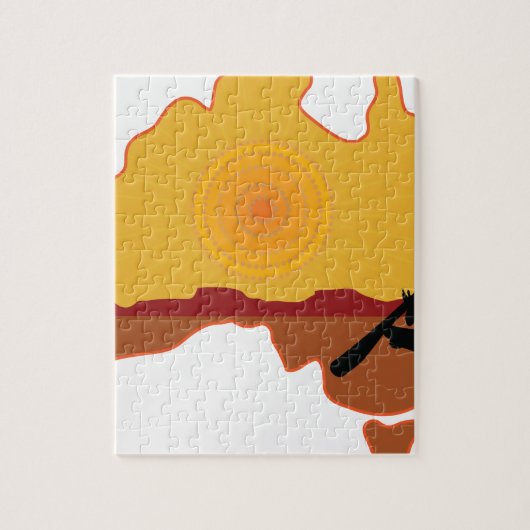 Australië Aboriginal Legpuzzel (Verticaal)