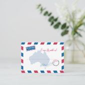Australië Air Mail Escort / Zitplaatsen Kaart brui Plaatskaartje (Staand voorkant)