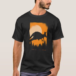Australië Animal Zoo Animal Retro Kangaroo T-shirt