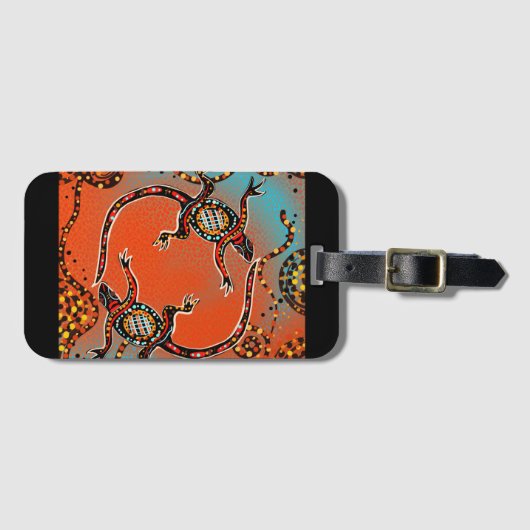 AUSTRALIË ART BAGAGELABEL (Voorkant (horizontaal))