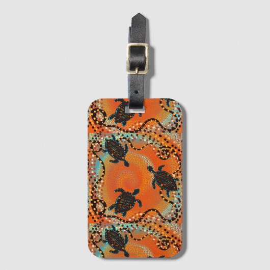 AUSTRALIË ART BAGAGELABEL (Voorkant (verticaal))