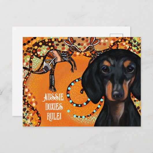 AUSTRALIË ART BRIEFKAART (Voorkant / Achterkant)