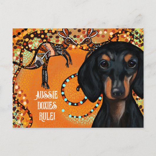 AUSTRALIË ART BRIEFKAART (Voorkant)