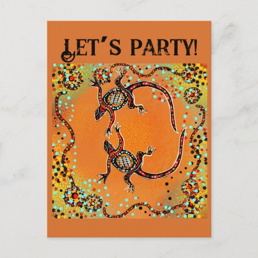 AUSTRALIË ART BRIEFKAART (Voorkant)