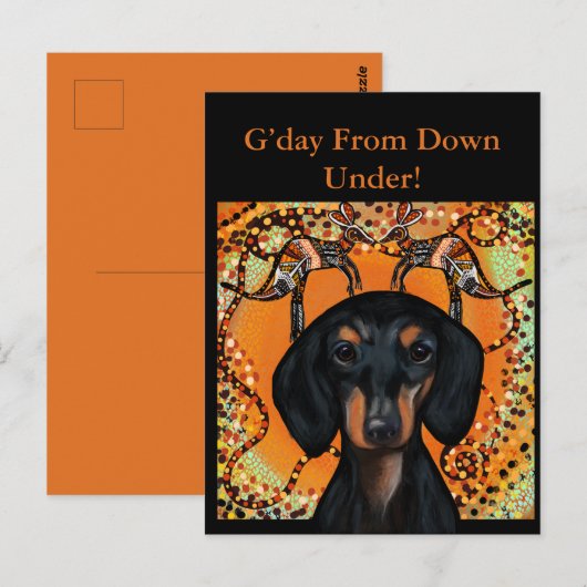 AUSTRALIË ART BRIEFKAART (Voorkant / Achterkant)