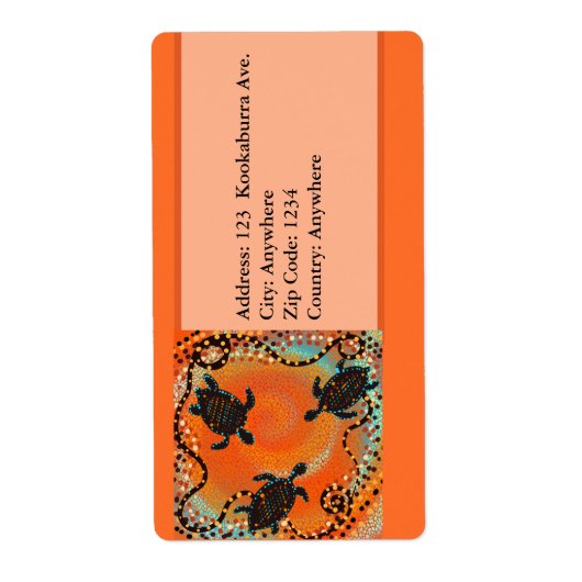 AUSTRALIË ART ETIKET (Voorkant)