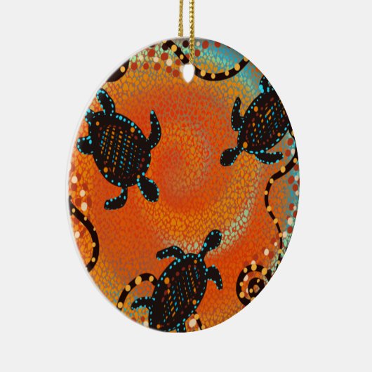 AUSTRALIË ART KERAMISCH ORNAMENT (Rechts)