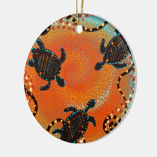 AUSTRALIË ART KERAMISCH ORNAMENT (Links)