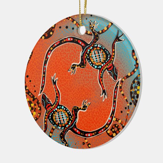 AUSTRALIË ART KERAMISCH ORNAMENT (Links)