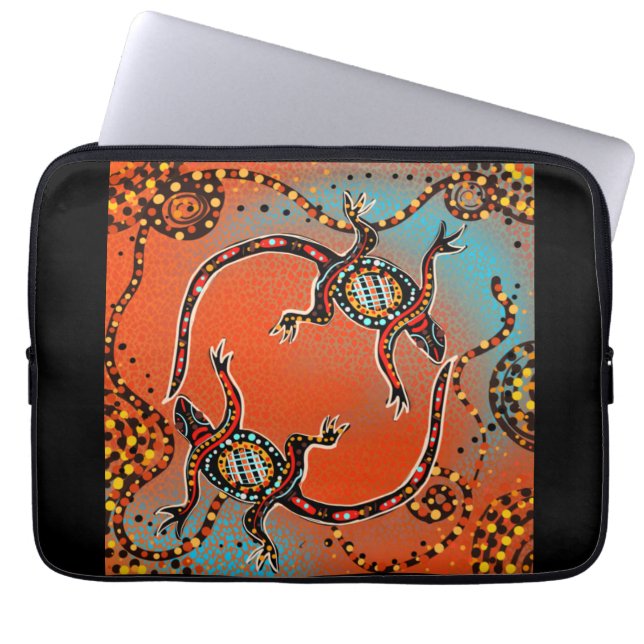 AUSTRALIË ART LAPTOP SLEEVE (Voorkant)
