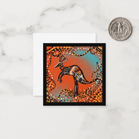 AUSTRALIË ART NOTITIEKAARTJE (Voorkant / Achterkant in situ)