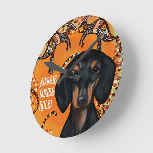 AUSTRALIË ART RONDE KLOK (Hoek)