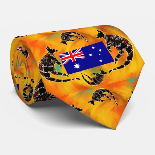 AUSTRALIË ART STROPDAS (Opgerold)