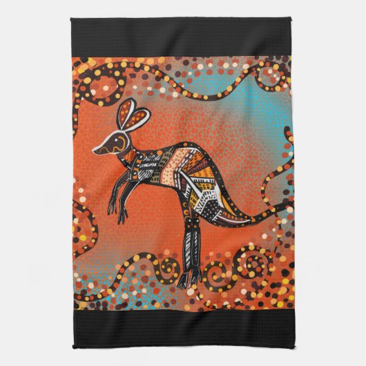 AUSTRALIË ART THEEDOEK (Verticaal)