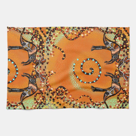 AUSTRALIË ART THEEDOEK (Horizontaal)