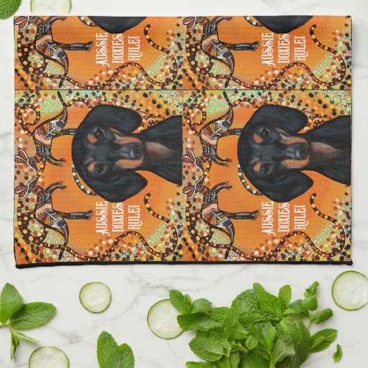 AUSTRALIË ART THEEDOEK (Gevouwen)