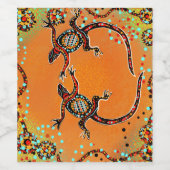 AUSTRALIË ART WIJN ETIKET (Enkel label)