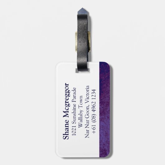 Australië Aussie flag bagagelabel (Achterkant verticaal)