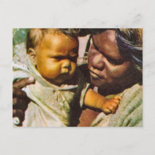Australië, Australië, inheemse familie Briefkaart