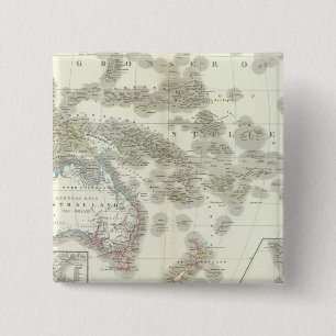 Australië - Australië Vierkante Button 5,1 Cm