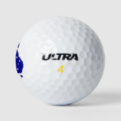 Australië Australische Initialen voor de vlagplatt Golfballen (Logo)