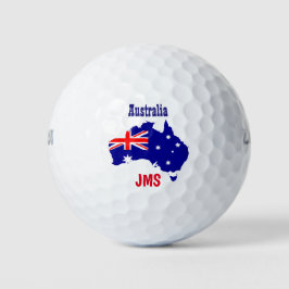 Australië Australische Initialen voor de vlagplatt Golfballen