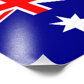 Australië - Australische vlag Foto Afdruk (Hoek)