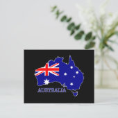 Australië Australische Vlag Kaart Reizen (Staand voorkant)