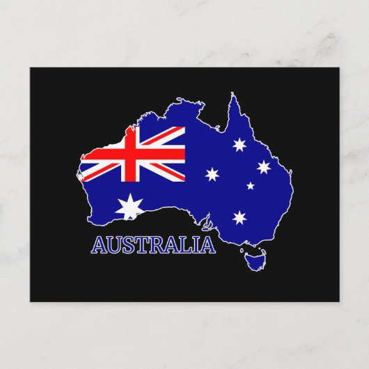 Australië Australische Vlag Kaart Reizen (Voorkant)