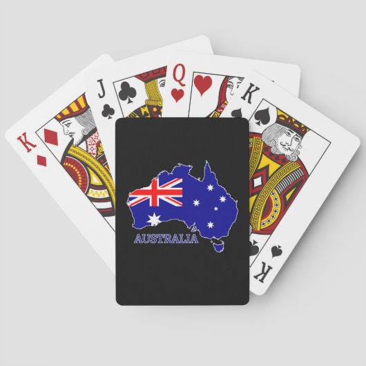 Australië Australische vlag kaart reizen (Achterkant)